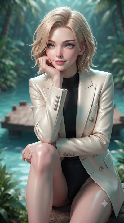 score_9, masterpiece, best quality, ultra-detailed, high-budget anime keyframe, editorial fashion photography, tasteful artistic composition, Caucasian woman woman. close-up cowboy shot from the waist and thighs up, the character dominates the compos