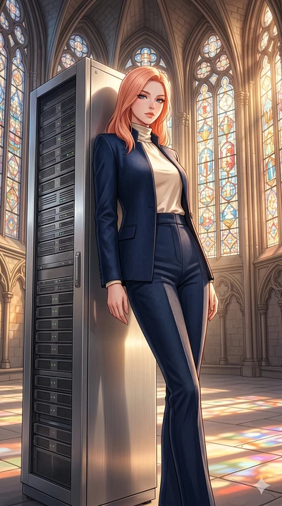 score_9, masterpiece, best quality, ultra-detailed, high-budget anime keyframe, editorial fashion photography, tasteful artistic composition, Japanese woman. cowboy shot from the thighs up, character and outfit filling the frame for maximum editorial