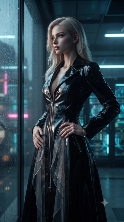 score_9, masterpiece, best quality, ultra-detailed, High-budget Anime Keyframe, editorial fashion photography, tasteful artistic composition, realistic cosplay photography, Caucasian woman, strictly human ears. Low angle cowboy shot filling the entir
