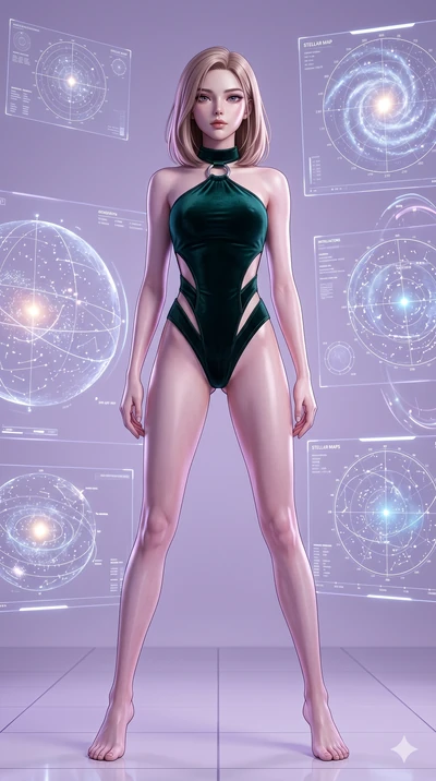 score_9, masterpiece, best quality, ultra-detailed, high-budget anime keyframe, editorial fashion photography, tasteful artistic composition, Korean woman. low angle full-body shot from head to toe showing her feet, filling the entire 9:16 vertical f