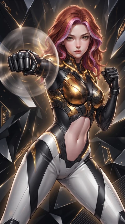 score_9, masterpiece, best quality, ultra-detailed, high-budget anime keyframe, editorial fashion photography, tasteful artistic composition, Caucasian woman. close-up cowboy shot from the waist and thighs up, the character dominates the composition,