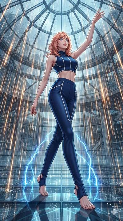 score_9, masterpiece, best quality, ultra-detailed, high-budget anime keyframe, editorial fashion photography, tasteful artistic composition, Japanese woman. low angle full-body shot from head to toe showing her feet, filling the entire 9:16 vertical
