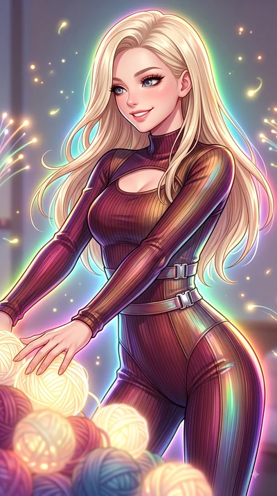 score_9, masterpiece, best quality, ultra-detailed, high-budget anime keyframe, editorial fashion photography, tasteful artistic composition, Caucasian woman. close-up cowboy shot from the waist and thighs up, the character dominates the composition,