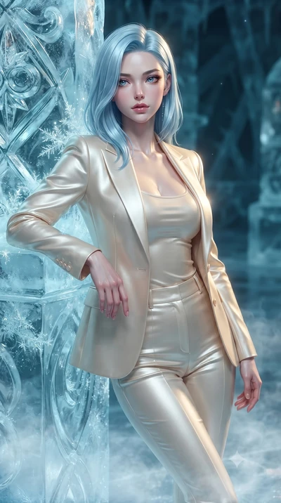 score_9, masterpiece, best quality, ultra-detailed, high-budget anime keyframe, editorial fashion photography, tasteful artistic composition, Korean woman. close-up cowboy shot from the waist and thighs up, the character dominates the composition, fi