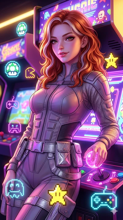 score_9, masterpiece, best quality, ultra-detailed, high-budget anime keyframe, semi-realistic 3D game render, Caucasian woman, strictly human ears. Upper body close-up from the thighs up, character filling the screen for maximum presence. She is lea