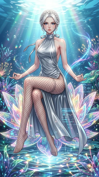 score_9, masterpiece, best quality, ultra-detailed, High-budget Anime Keyframe, vibrant colors, fluid line-art, expressive lighting, cinematic composition, Ufotable-style visual effects, top-tier animation quality, Japanese woman with delicate and el