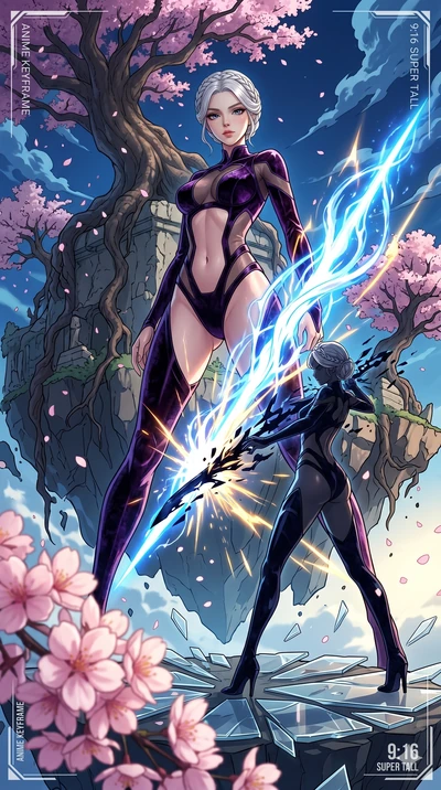 score_9, masterpiece, best quality, ultra-detailed, High-budget Anime Keyframe, vibrant colors, fluid line-art, expressive lighting, cinematic composition, Ufotable-style visual effects, top-tier animation quality, Japanese woman with delicate and el