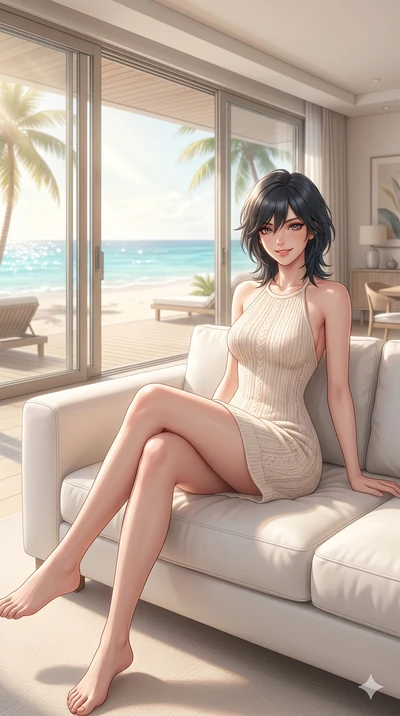score_9, masterpiece, best quality, ultra-detailed, high-budget anime keyframe, editorial fashion photography, tasteful artistic composition, Caucasian woman, strictly human ears. cowboy shot from the thighs up, character and outfit filling the frame