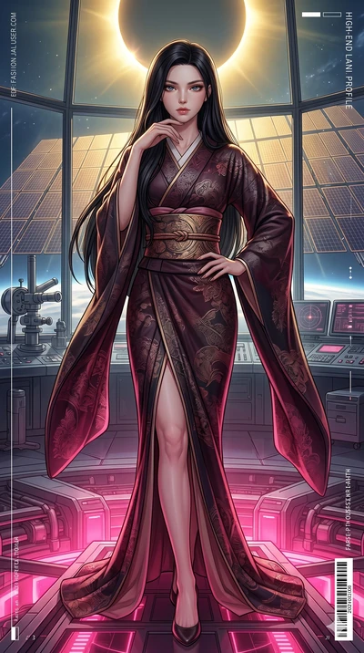 score_9, masterpiece, best quality, ultra-detailed, high-budget anime keyframe, editorial fashion photography, tasteful artistic composition, Korean woman. cowboy shot from the thighs up, character and outfit filling the frame for maximum editorial p