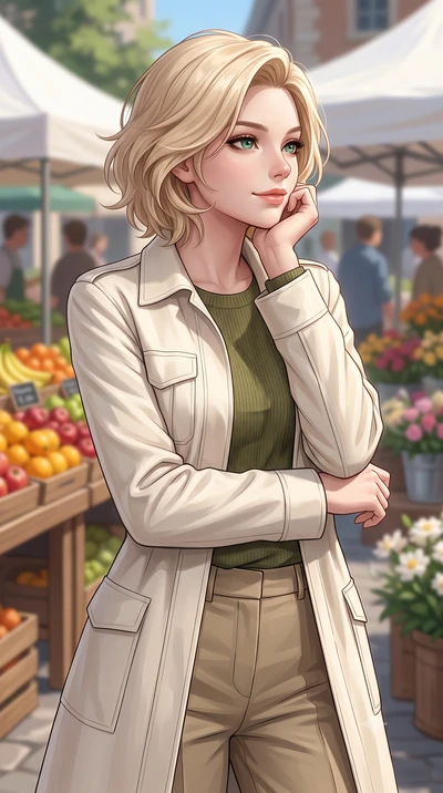 score_9, masterpiece, best quality, ultra-detailed, high-budget anime keyframe, editorial fashion photography, tasteful artistic composition, Caucasian woman woman. close-up cowboy shot from the waist and thighs up, the character dominates the compos