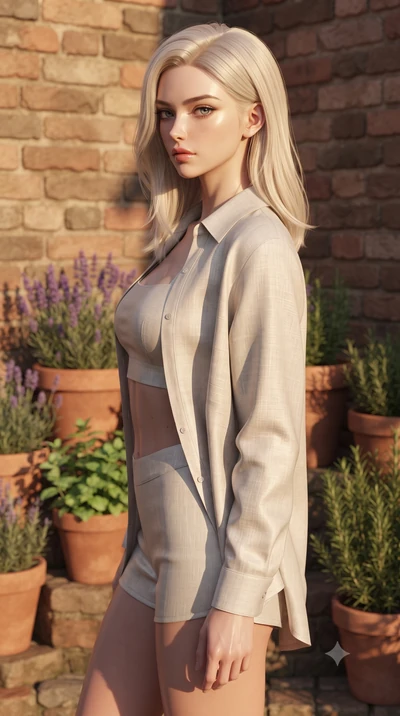 score_9, masterpiece, best quality, ultra-detailed, high-budget anime keyframe, editorial fashion photography, tasteful artistic composition, Caucasian woman woman. close-up cowboy shot from the waist and thighs up, the character dominates the compos