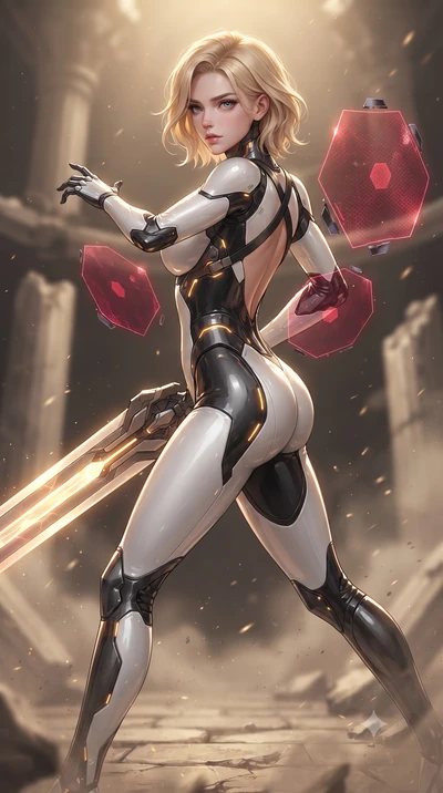 score_9, masterpiece, best quality, ultra-detailed, high-budget anime keyframe, editorial fashion photography, tasteful artistic composition, Caucasian woman. close-up cowboy shot from the waist and thighs up, the character dominates the composition,