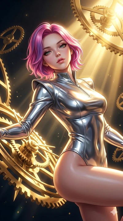score_9, masterpiece, best quality, ultra-detailed, high-budget anime keyframe, editorial fashion photography, tasteful artistic composition, Caucasian woman, strictly human ears. Upper body close-up from the thighs up, character filling the screen f