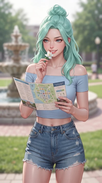 score_9, masterpiece, best quality, ultra-detailed, high-budget anime keyframe, editorial fashion photography, tasteful artistic composition, Japanese woman. close-up cowboy shot from the waist and thighs up, the character dominates the composition, 