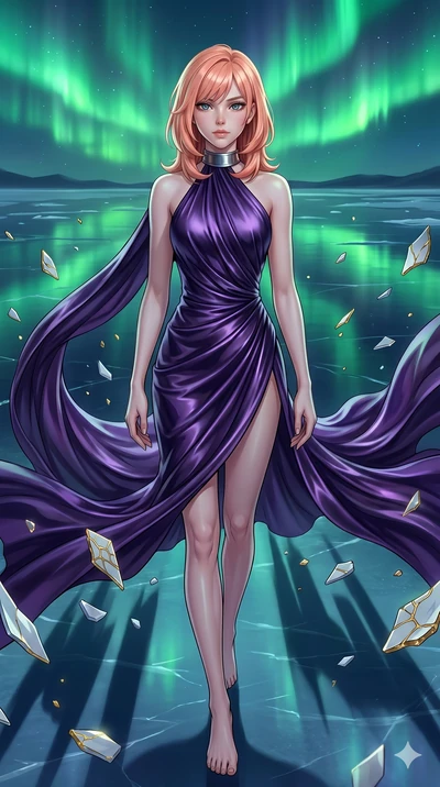 score_9, masterpiece, best quality, ultra-detailed, high-budget anime keyframe, editorial fashion photography, tasteful artistic composition, Japanese woman. upper body close-up from the thighs up, character filling the screen for maximum presence. g
