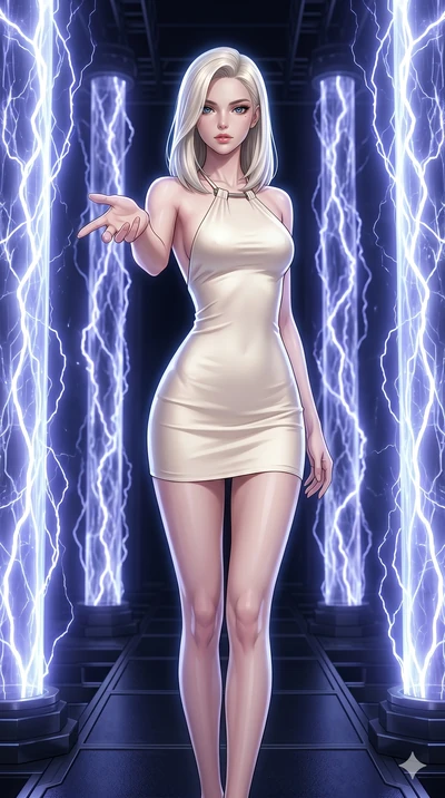 score_9, masterpiece, best quality, ultra-detailed, high-budget anime keyframe, editorial fashion photography, tasteful artistic composition, Caucasian woman, strictly human ears. cowboy shot from the thighs up, character and outfit filling the frame