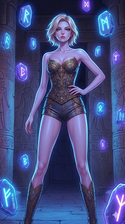 score_9, masterpiece, best quality, ultra-detailed, high-budget anime keyframe, editorial fashion photography, tasteful artistic composition, Caucasian woman, strictly human ears. cowboy shot from the thighs up, character and outfit filling the frame