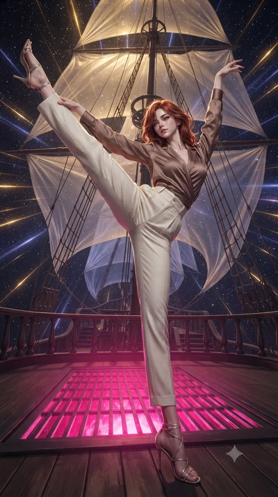 score_9, masterpiece, best quality, ultra-detailed, high-budget anime keyframe, editorial fashion photography, tasteful artistic composition, Korean woman. low angle full-body shot from head to toe showing her feet, filling the entire 9:16 vertical f