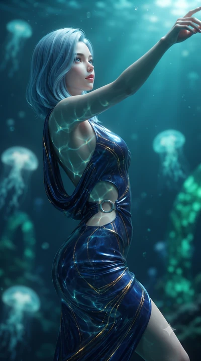 score_9, masterpiece, best quality, ultra-detailed, high-budget anime keyframe, editorial fashion photography, tasteful artistic composition, Korean woman. close-up cowboy shot from the waist and thighs up, the character dominates the composition, fi
