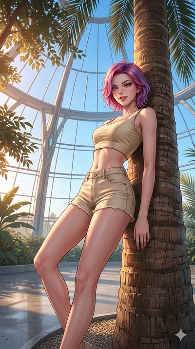 score_9, masterpiece, best quality, ultra-detailed, high-budget anime keyframe, editorial fashion photography, tasteful artistic composition, Caucasian woman, strictly human ears. cowboy shot from the thighs up, character and outfit filling the frame
