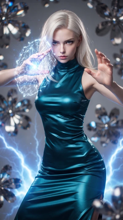 score_9, masterpiece, best quality, ultra-detailed, high-budget anime keyframe, editorial fashion photography, tasteful artistic composition, realistic cosplay photography, Caucasian woman, strictly human ears. close-up cowboy shot from the waist and