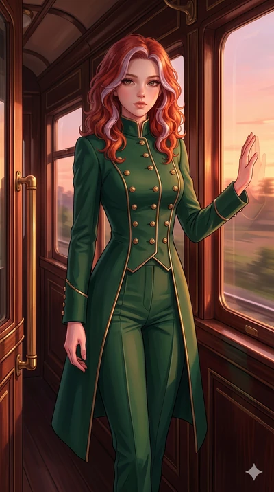 score_9, masterpiece, best quality, ultra-detailed, high-budget anime keyframe, editorial fashion photography, tasteful artistic composition, Caucasian woman, strictly human ears. cowboy shot from the thighs up, character and outfit filling the frame