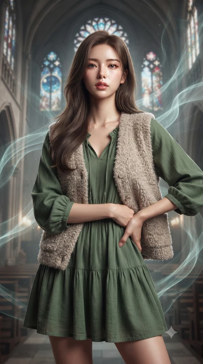 score_9, masterpiece, best quality, ultra-detailed, high-budget anime keyframe, editorial fashion photography, tasteful artistic composition, Korean woman. close-up cowboy shot from the waist and thighs up, the character dominates the composition, fi