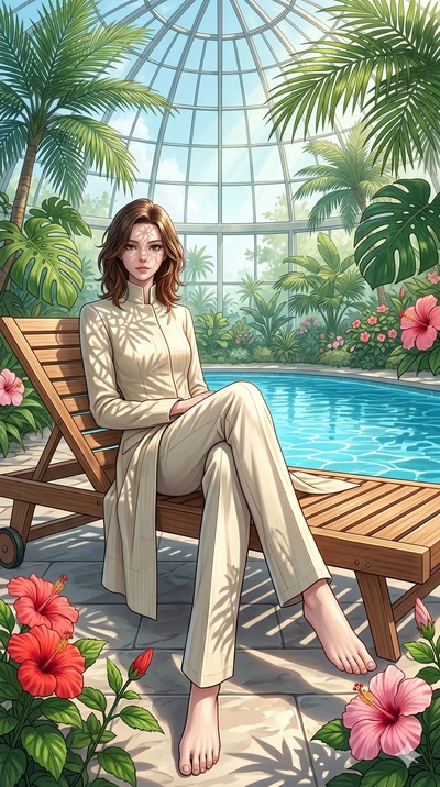 score_9, masterpiece, best quality, ultra-detailed, high-budget anime keyframe, editorial fashion photography, tasteful artistic composition, Korean woman. low angle full-body shot from head to toe showing her feet, filling the entire 9:16 vertical f