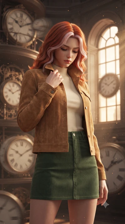 score_9, masterpiece, best quality, ultra-detailed, high-budget anime keyframe, editorial fashion photography, tasteful artistic composition, Caucasian woman, strictly human ears. close-up cowboy shot from the waist and thighs up, the character domin