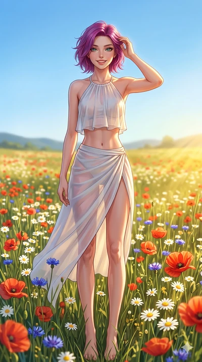 score_9, masterpiece, best quality, ultra-detailed, high-budget anime keyframe, editorial fashion photography, tasteful artistic composition, Caucasian woman, strictly human ears. cowboy shot from the thighs up, character and outfit filling the frame