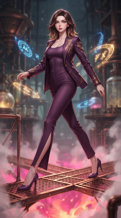 score_9, masterpiece, best quality, ultra-detailed, high-budget anime keyframe, editorial fashion photography, tasteful artistic composition, Korean woman. low angle full-body shot from head to toe showing her feet, filling the entire 9:16 vertical f