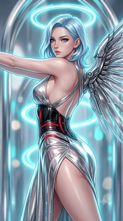 score_9, masterpiece, best quality, ultra-detailed, high-budget anime keyframe, editorial fashion photography, tasteful artistic composition, Korean woman. close-up cowboy shot from the waist and thighs up, the character dominates the composition, fi