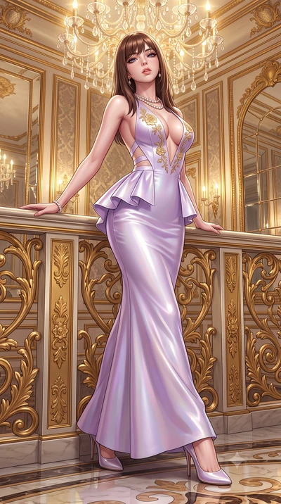 score_9, masterpiece, best quality, ultra-detailed, high-budget anime keyframe, semi-realistic 3D game render, editorial fashion photography, tasteful artistic composition, Korean woman. low angle full-body shot from head to toe showing her feet, fil