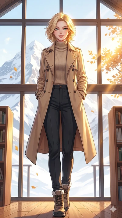 score_9, masterpiece, best quality, ultra-detailed, high-budget anime keyframe, vibrant anime aesthetic, Caucasian woman, strictly human ears. low angle full-body shot from head to toe showing her feet, filling the entire 9:16 vertical frame with her