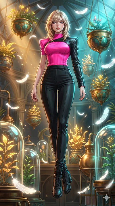 score_9, masterpiece, best quality, ultra-detailed, high-budget anime keyframe, editorial fashion photography, tasteful artistic composition, Japanese woman. low angle full-body shot from head to toe showing her feet, filling the entire 9:16 vertical