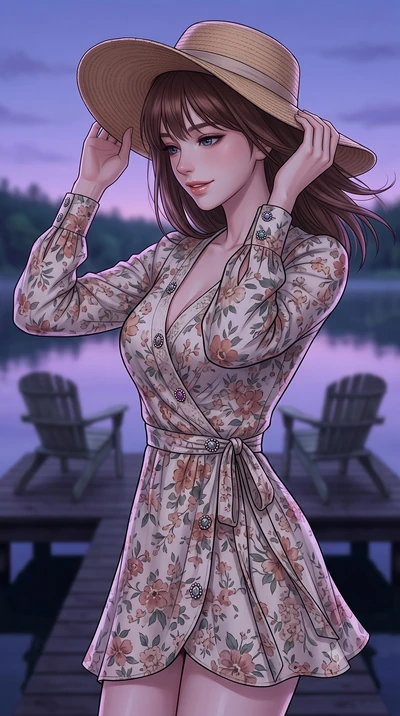 score_9, masterpiece, best quality, ultra-detailed, high-budget anime keyframe, editorial fashion photography, tasteful artistic composition, Korean woman woman. close-up cowboy shot from the waist and thighs up, the character dominates the compositi