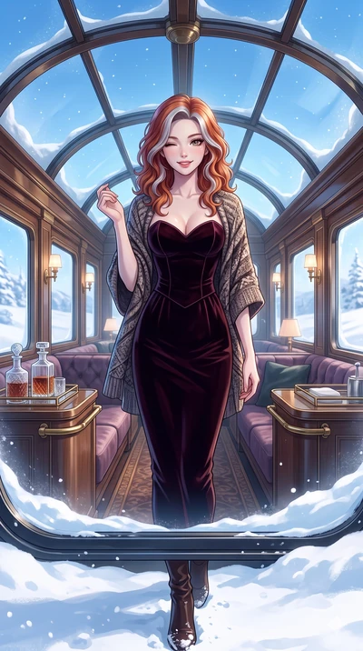 score_9, masterpiece, best quality, ultra-detailed, high-budget anime keyframe, vibrant anime aesthetic, Caucasian woman, strictly human ears. cowboy shot from the thighs up, character and outfit filling the frame for maximum presence. She is standin