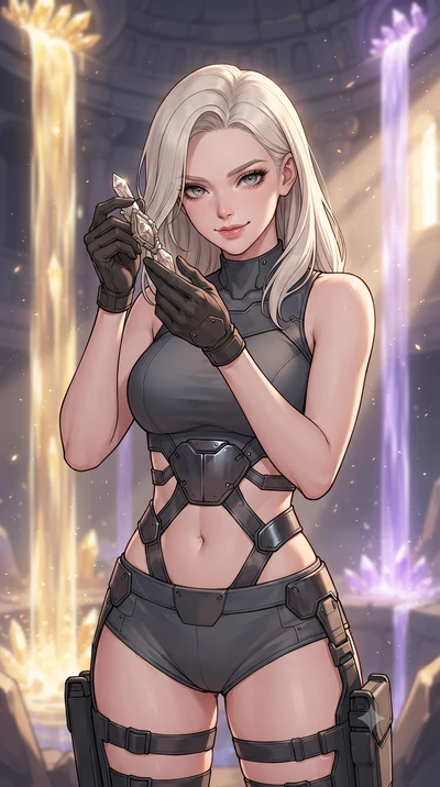score_9, masterpiece, best quality, ultra-detailed, high-budget anime keyframe, gorgeous anime illustration, with clean line-art and distinct ink outlines, Caucasian woman, strictly human ears. close-up cowboy shot from the waist and thighs up, the c