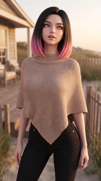 score_9, masterpiece, best quality, ultra-detailed, high-budget anime keyframe, editorial fashion photography, tasteful artistic composition, Korean woman woman. close-up cowboy shot from the waist and thighs up, the character dominates the compositi