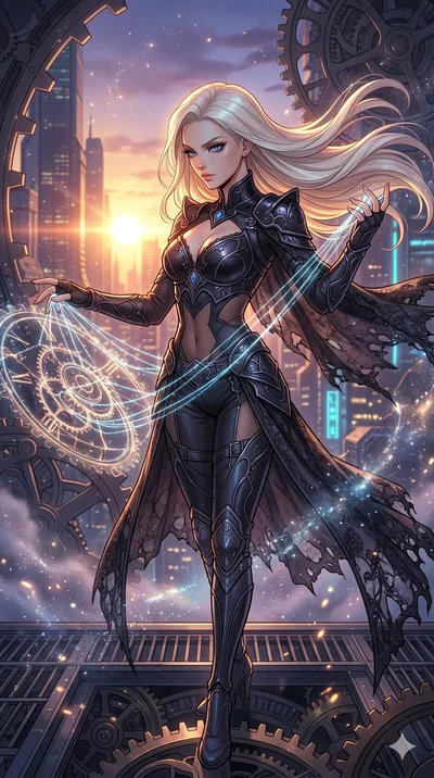 score_9, masterpiece, best quality, ultra-detailed, high-budget anime movie keyframe, cinematic anime lighting, intricate line art, Caucasian (strictly human ears) woman. Upper body filling screen focusing on her alluring features and slim-fit silhou