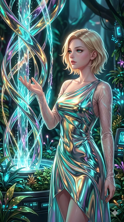 score_9, masterpiece, best quality, ultra-detailed, high-budget anime keyframe, editorial fashion photography, tasteful artistic composition, Caucasian woman, strictly human ears. Upper body close-up from the thighs up, character filling the screen f