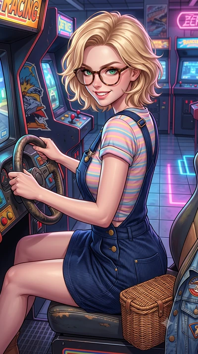 score_9, masterpiece, best quality, ultra-detailed, high-budget anime keyframe, semi-realistic 3D game render, editorial fashion photography, tasteful artistic composition, Caucasian woman. close-up cowboy shot from the waist and thighs up, the chara