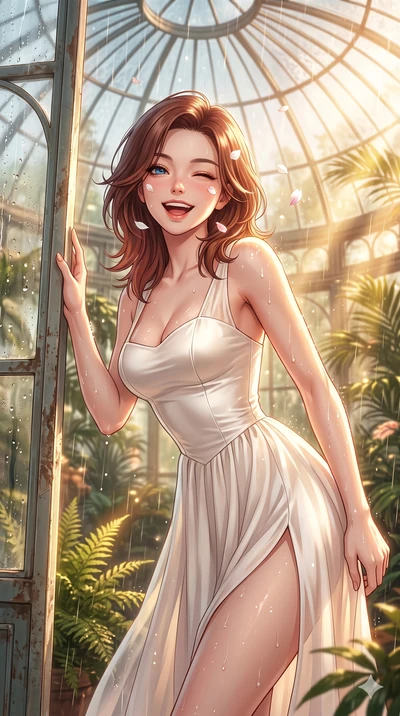 score_9, masterpiece, best quality, ultra-detailed, high-budget anime keyframe, vibrant anime aesthetic, Korean woman. close-up cowboy shot from the waist and thighs up, the character dominates the composition, filling the frame with her large presen