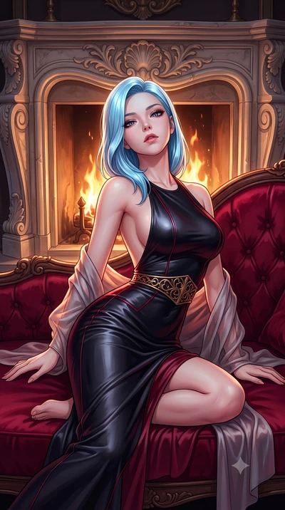 score_9, masterpiece, best quality, ultra-detailed, high-budget anime keyframe, semi-realistic 3D game render, editorial fashion photography, tasteful artistic composition, Korean woman. close-up cowboy shot from the waist and thighs up, the characte