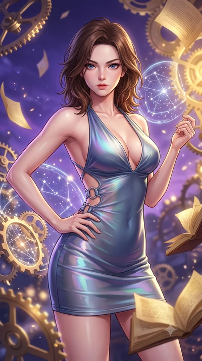 score_9, masterpiece, best quality, ultra-detailed, high-budget anime keyframe, editorial fashion photography, tasteful artistic composition, Korean woman. close-up cowboy shot from the waist and thighs up, the character dominates the composition, fi