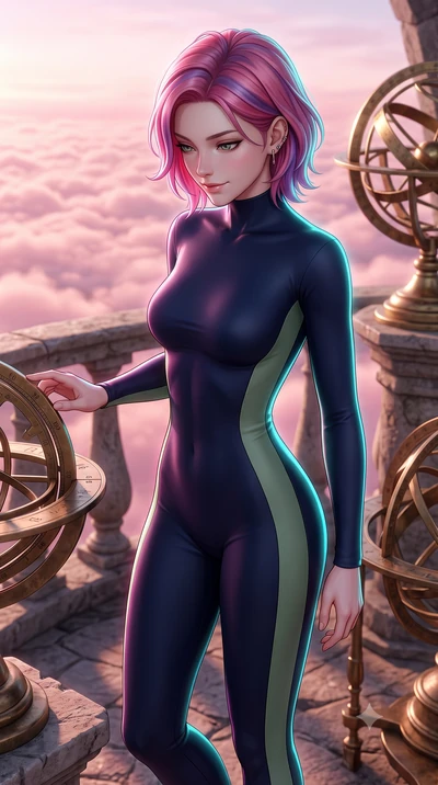 score_9, masterpiece, best quality, ultra-detailed, high-budget anime keyframe, editorial fashion photography, tasteful artistic composition, Caucasian woman, strictly human ears. close-up cowboy shot from the waist and thighs up, the character domin