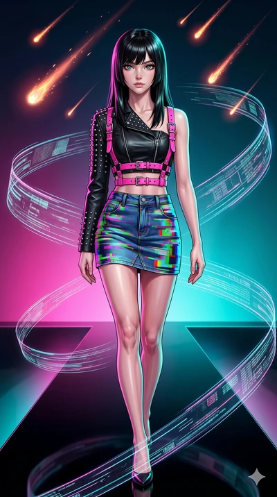 score_9, masterpiece, best quality, ultra-detailed, high-budget anime keyframe, editorial fashion photography, tasteful artistic composition, Caucasian woman, strictly human ears. upper body close-up from the thighs up, character filling the screen f