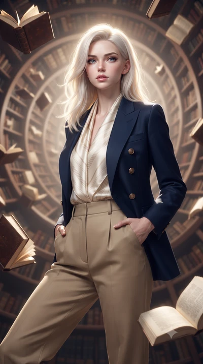 score_9, masterpiece, best quality, ultra-detailed, high-budget anime keyframe, editorial fashion photography, tasteful artistic composition, Caucasian woman, strictly human ears. close-up cowboy shot from the waist and thighs up, the character domin
