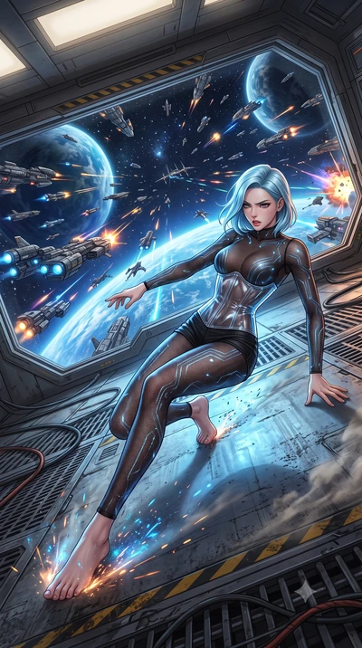 score_9, masterpiece, best quality, ultra-detailed, high-budget anime keyframe, editorial fashion photography, tasteful artistic composition, Korean woman. low angle full-body shot from head to toe showing her feet, filling the entire 9:16 vertical f