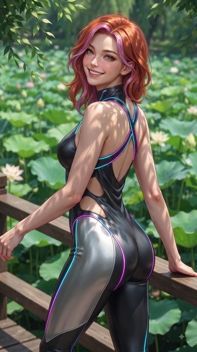 score_9, masterpiece, best quality, ultra-detailed, high-budget anime keyframe, editorial fashion photography, tasteful artistic composition, Caucasian woman. close-up cowboy shot from the waist and thighs up, the character dominates the composition,